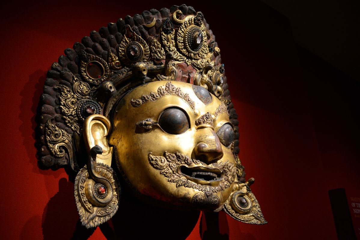 01-2 Head of Bhairava, the Wrathful Form of Shiva, 16C, Nepal - New York Metropolitan Museum Of Art